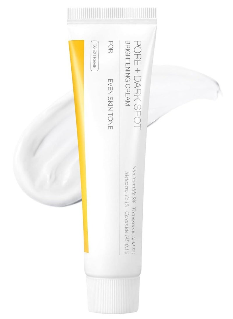 CARVENCHY Pore+Dark Spot Brightening Cream | with Niacinamide, Tranexamic Acid, TXA Cream, Pore Minimizer, Non-Irritating, Hydrating, For Sensitive Skin, 35ml - Image 1