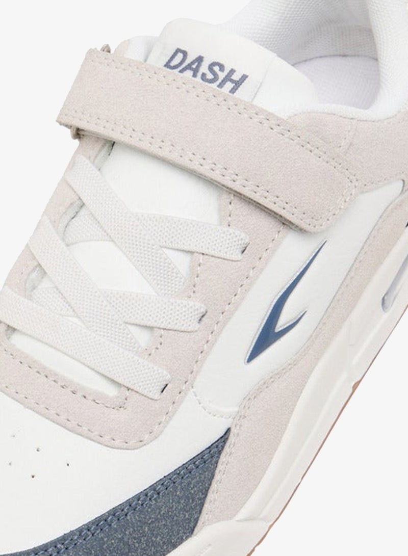 Dash Boys Panelled Sports Shoes with Hook and Loop Closure - Image 4