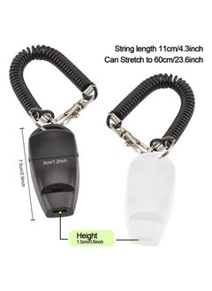 Y&D Dog Training Clickers and Whistle in One, Consistent Positive Reinforcement for Puppies, Fix Undesired Behaviors, Pet Clicker Cats Puppy Birds Horses, 2-Pack(White + Black)  - Image 2