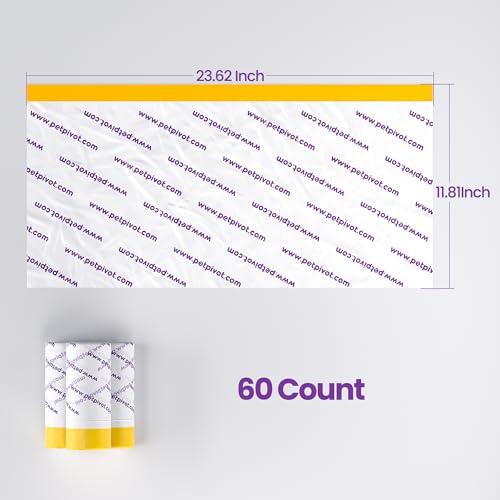 PetPivot Replacement Litter Box Liners for PetPivot AutoScooper 11 Open Top Automatic Cat Litter Box 3 Rolls 60 Bags - Image 3
