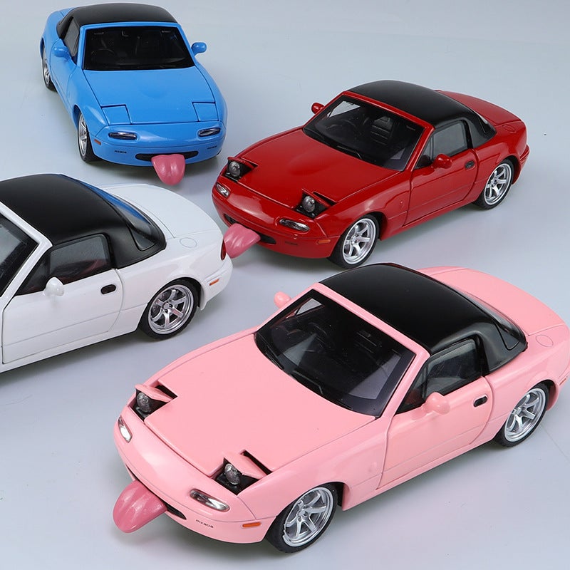 Zhongyuan xinghejin car model 1 to 32 Mazda MX5 convertible sports car with sound and light toy car music model decoration - Image 3