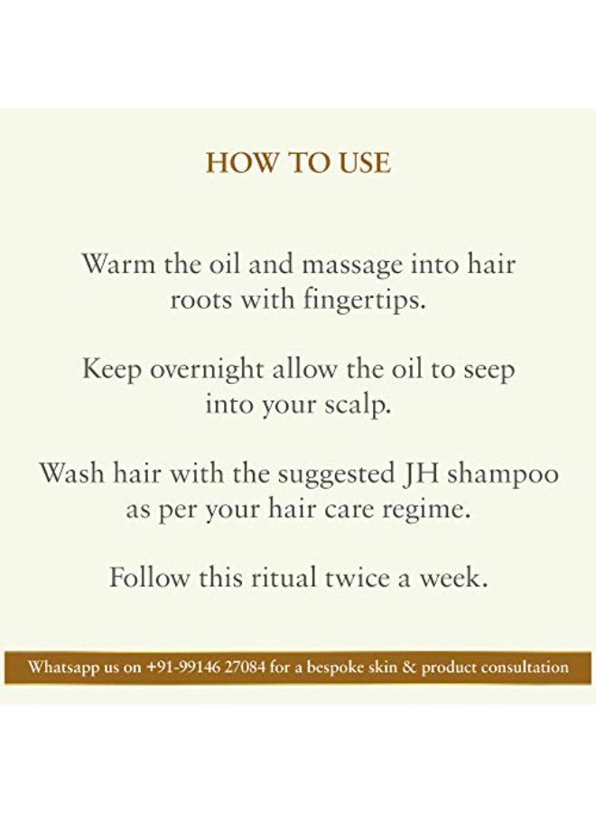 Just Herbs زيت الشعر الأيورفيدي برينغراج لتساقط الشعر ونمو الشعر للرجال والنساء - خالي من SLS والزيوت المعدنية والبارابين 100 مل - Image 5