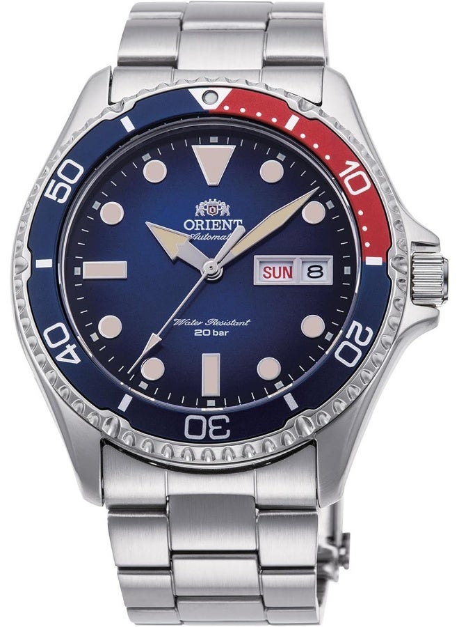 ORIENT Men Kamasu Automatic Men's Watch RA-AA0812L19B – Blue Dial, Stainless Steel Bracelet, 200m Water Resistance, Sapphire Crystal - Image 1
