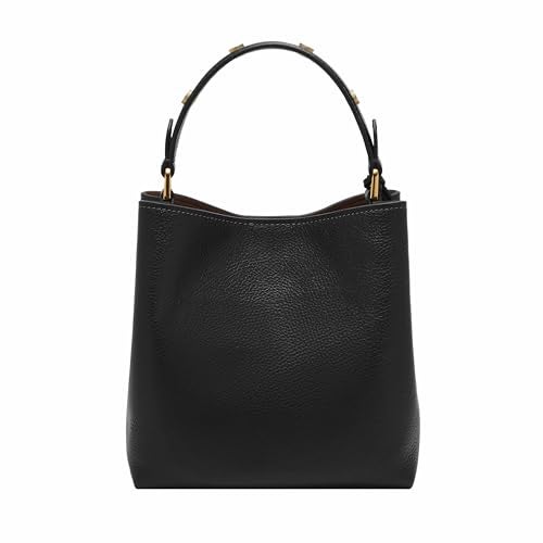 Fossil Jessie Bucket Shoulder Bag, Black Small - Image 4