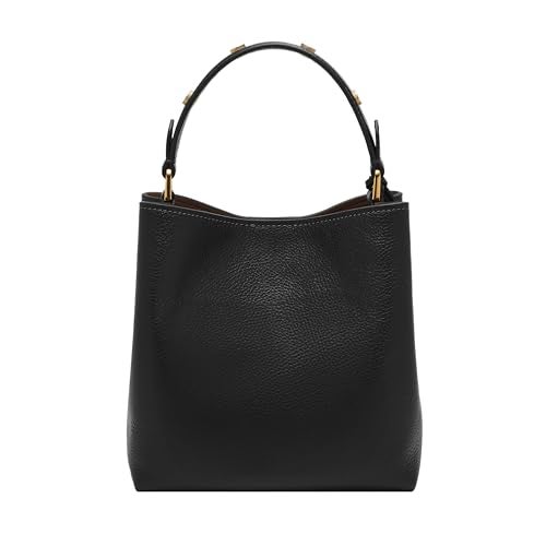 Fossil Jessie Bucket Shoulder Bag, Black Small - Image 3