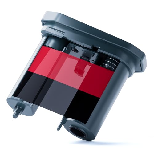 NIIMBOT Compatible M2 Labeling Ribbon Replacement Refill Tapes Only for M2 Blue Thermal Transfer Label Printer Clear Printing Long Storage Time Up to 24 Meters Red and Black - Image 1