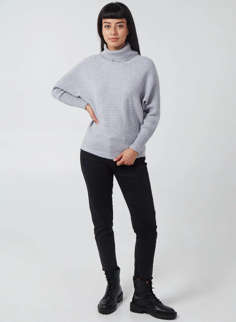 Blue Vanilla MADDISON - Batwing Roll Neck Jumper