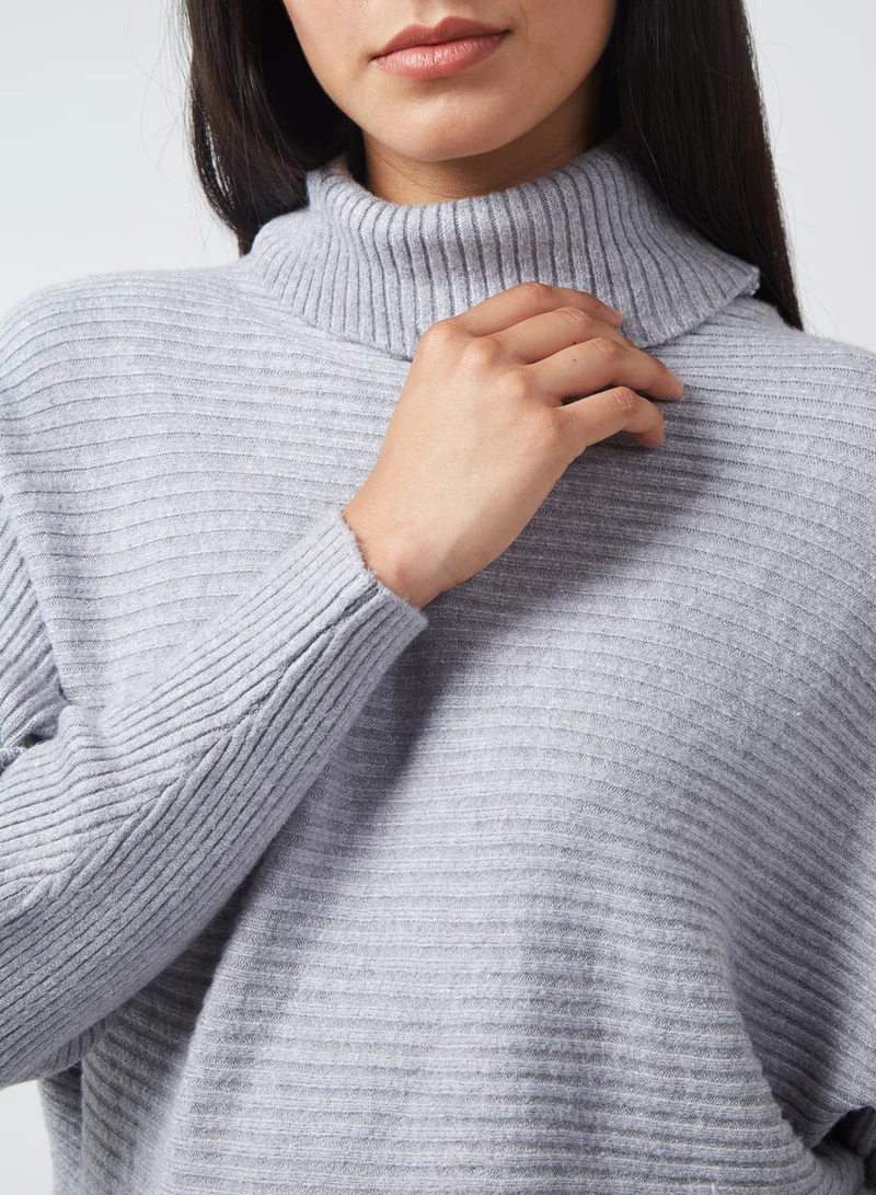 Blue Vanilla MADDISON - Batwing Roll Neck Jumper