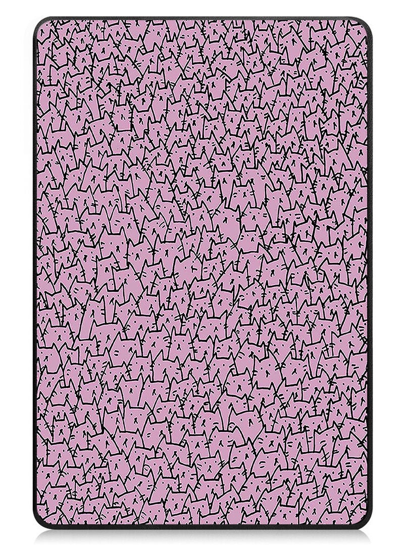 Theodor Protective Flip Case For Huawei MatePad SE 11 (2024) With Trifold Stand Auto Wake Sleep Shockproof Cover Kittens Crowd - Image 1