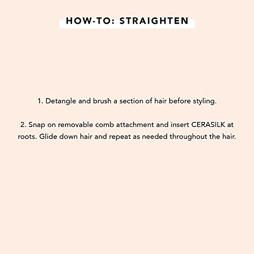 InStyler CERASILK 1" White Ceramic Hair Straightener - For All Hair Types - Beveled Edges, Heat Protectant, Customizable Settings, Reduces Damage - Hair Straightener - Image 4