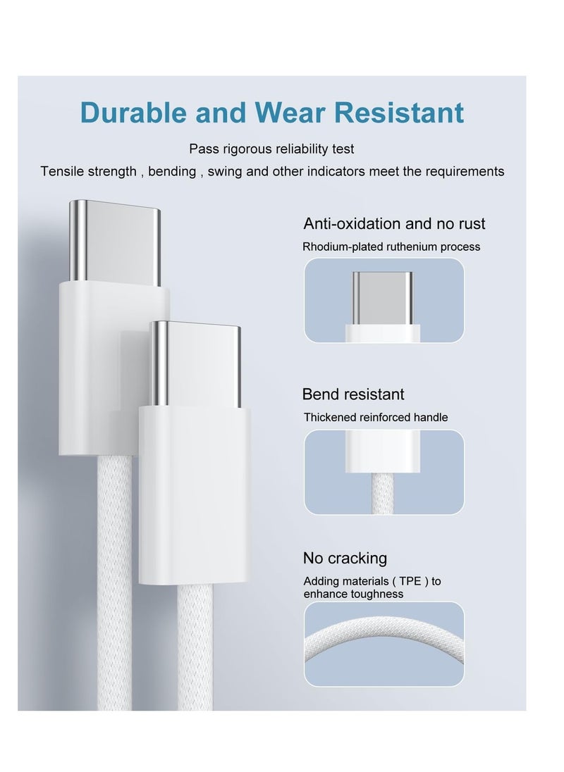 Generic - iPhone 16 Charger, 20W PD USB C Charger UK Power Adapter Plug with 1M USB C to C Charging Cable Cord for iPhone 16/16 Plus/16 Pro/16 Pro Max/15/15 Plus/15 Pro/15 Pro Max - Image 1