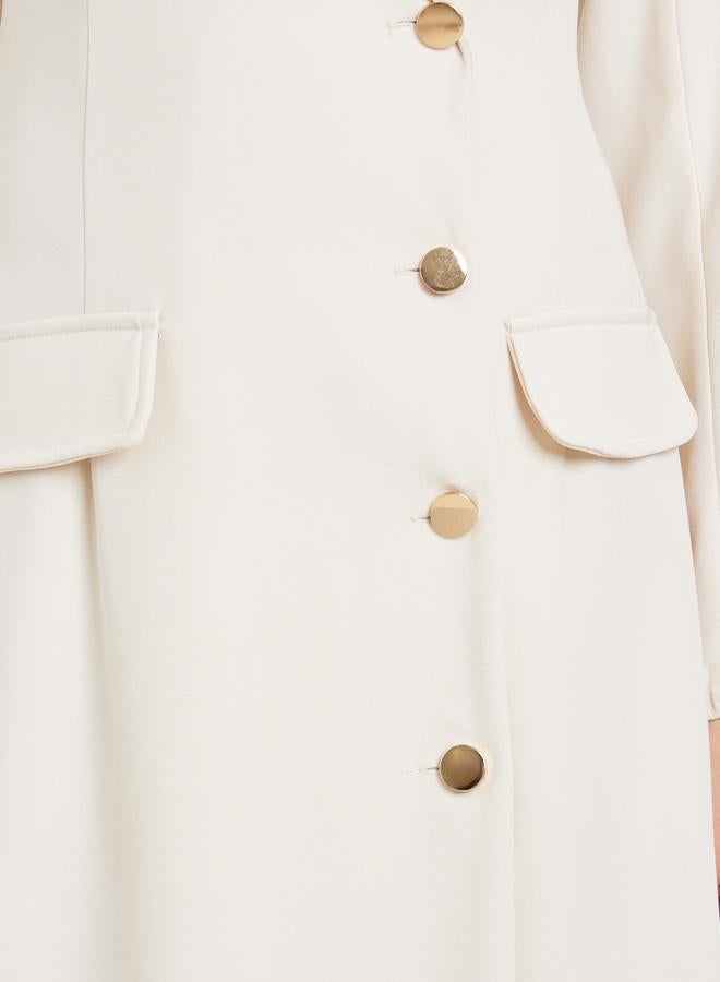 Styli Women Off-White Blazer Midi Dress - Image 4