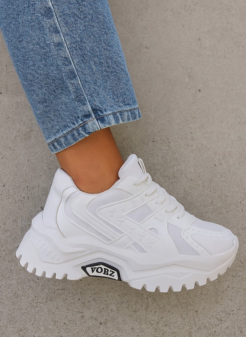 فيبراندا سنيكرز عصري للنساء L-585-ابيض - Image 4