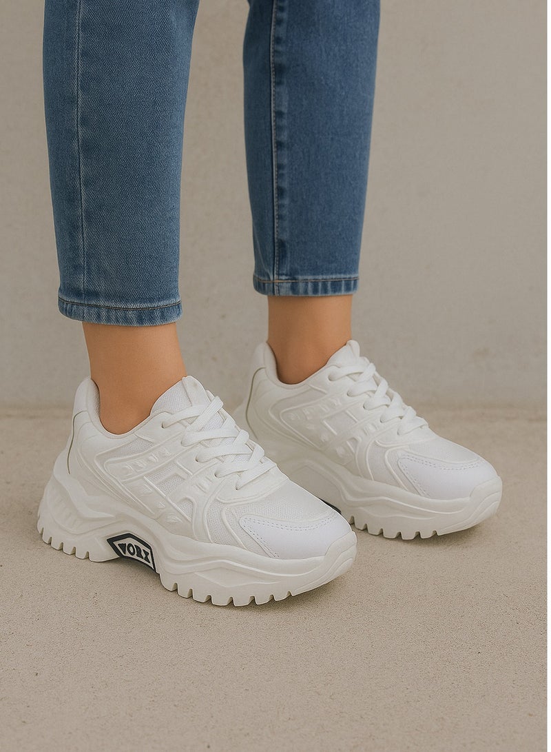 فيبراندا سنيكرز عصري للنساء L-585-ابيض - Image 3