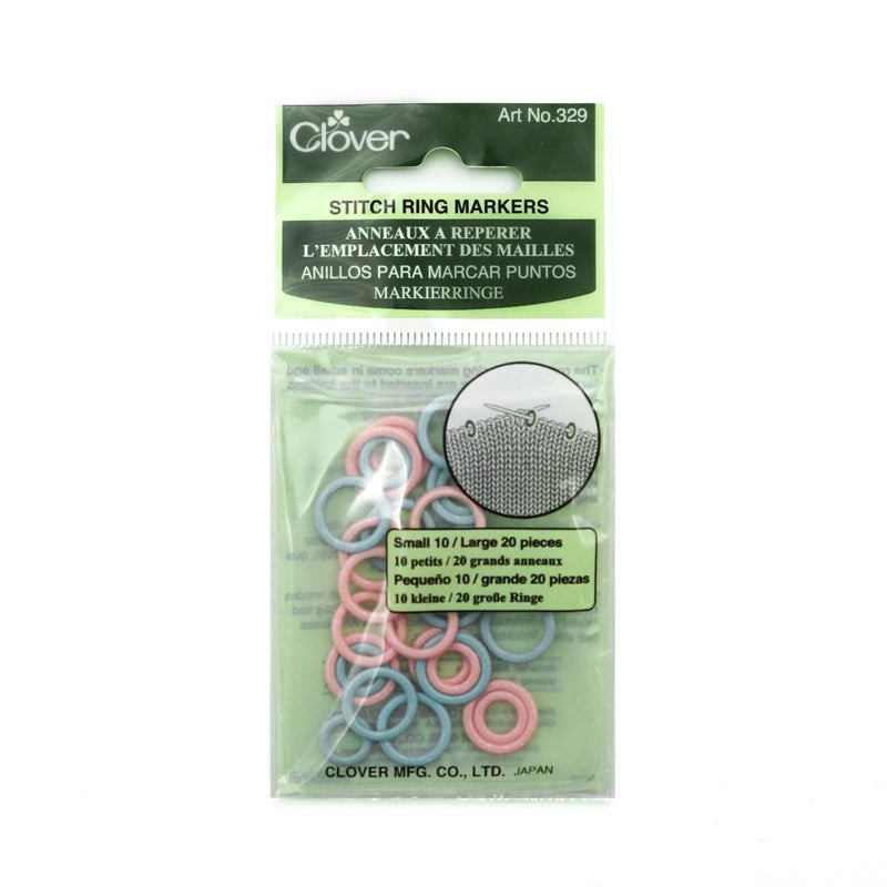 Clover Stitch Marker Rings Multi-Colour 1 - Image 4