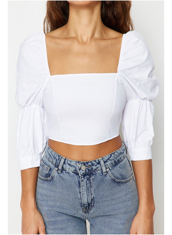 trendyol - Blouse - White - Fitted - Image 1