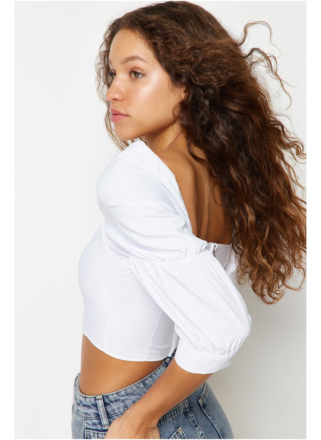 trendyol - Blouse - White - Fitted - Image 1