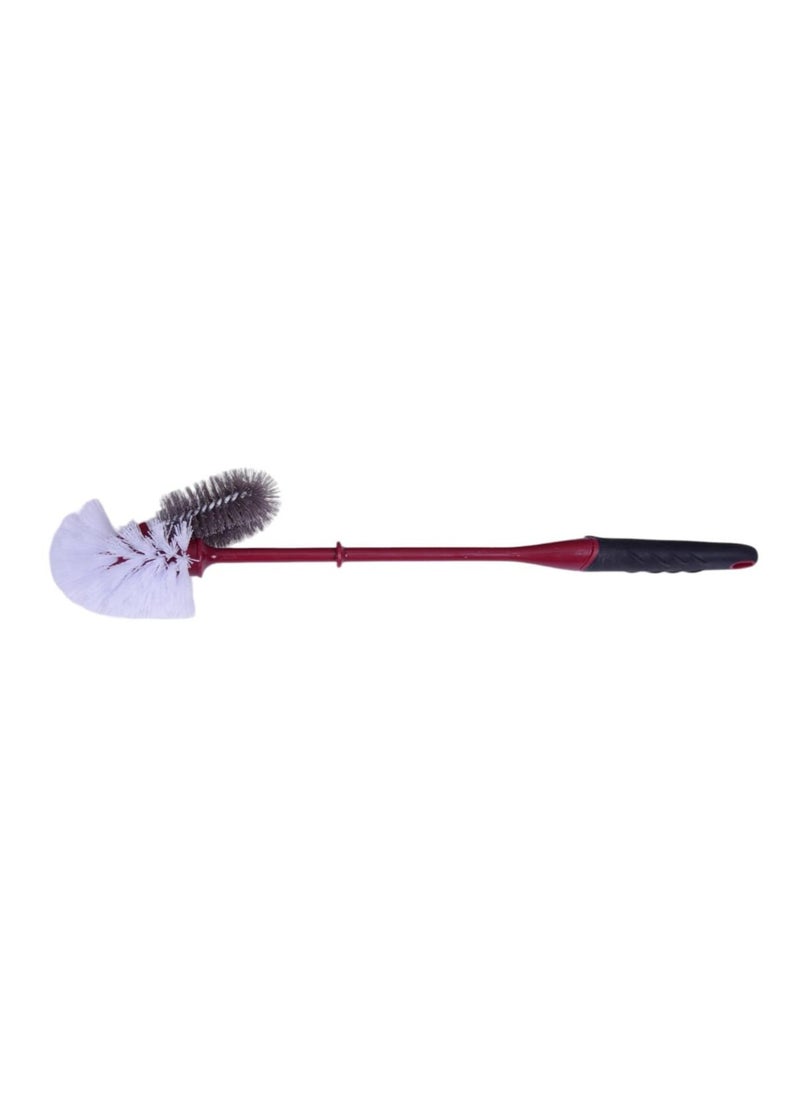 CEPILLO Toilet brush with holder set | Compact Round Design | Clears Clogged Toilets and drains | Ideal for Home & Office Use - Red/Black CP619  - Image 3
