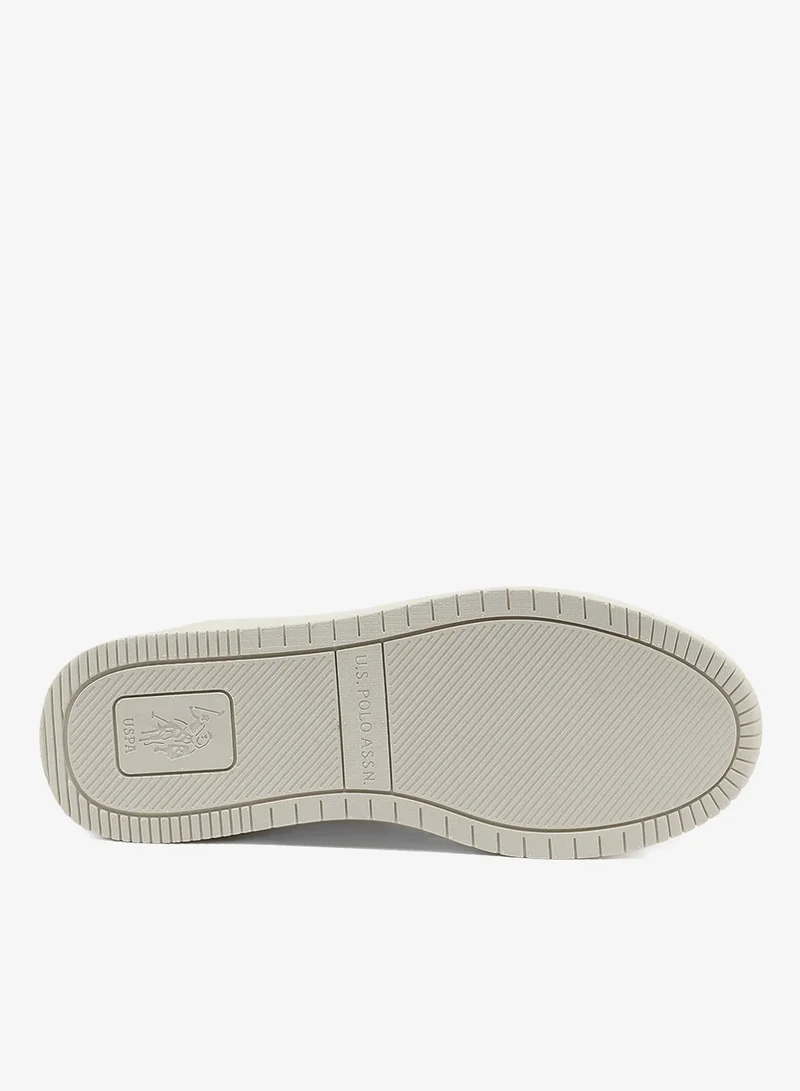 U.S. Polo Assn. beige Women's Beige Low-Top Sneakers - Lightweight with White Sole, Comfortable Casual Shoes for Women | Best Price UAE