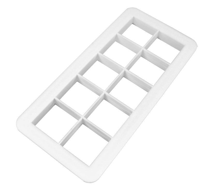 PME  Set Geometric Multicutters for Cake Design-Square-Small  Medium & Large Size  Set of 3  Standard  White - Image 2