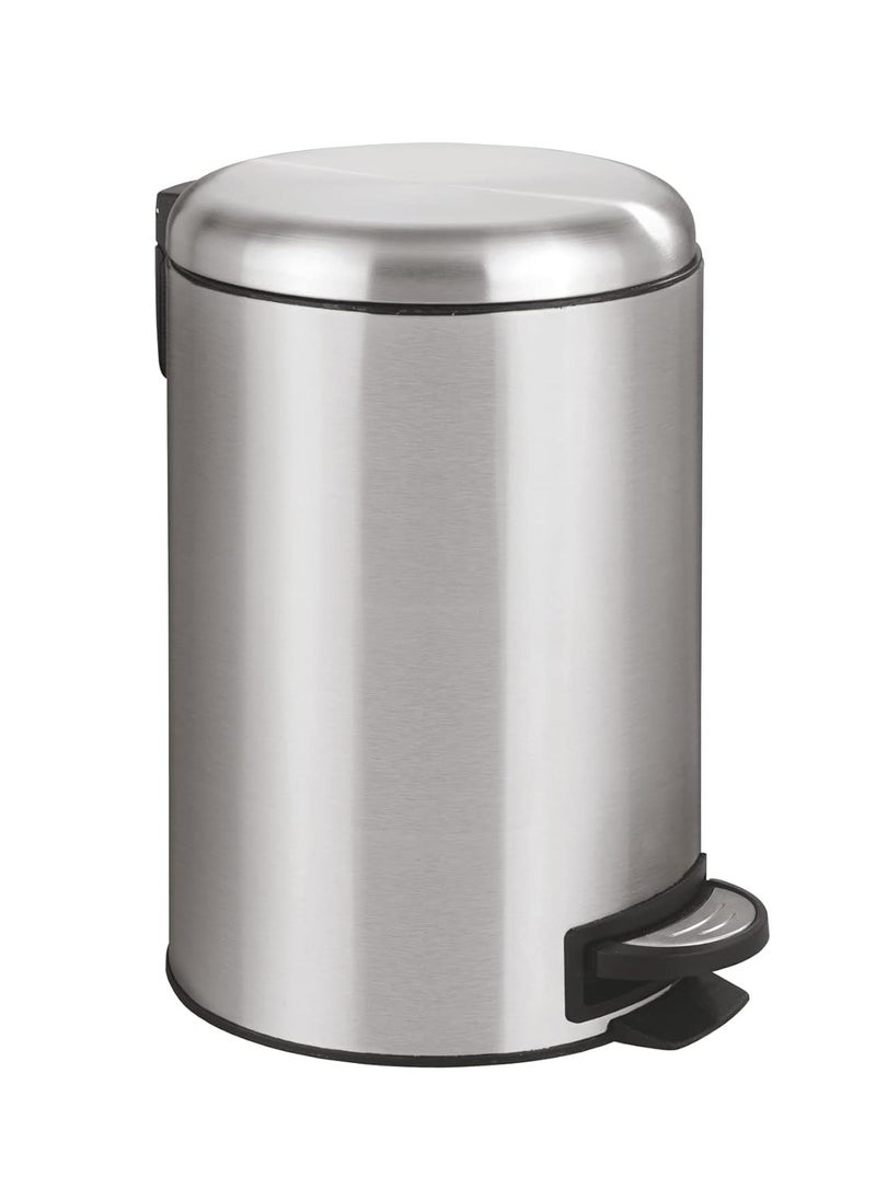 Wenko - Pedal Bin Leman 12 L Silver - Image 1
