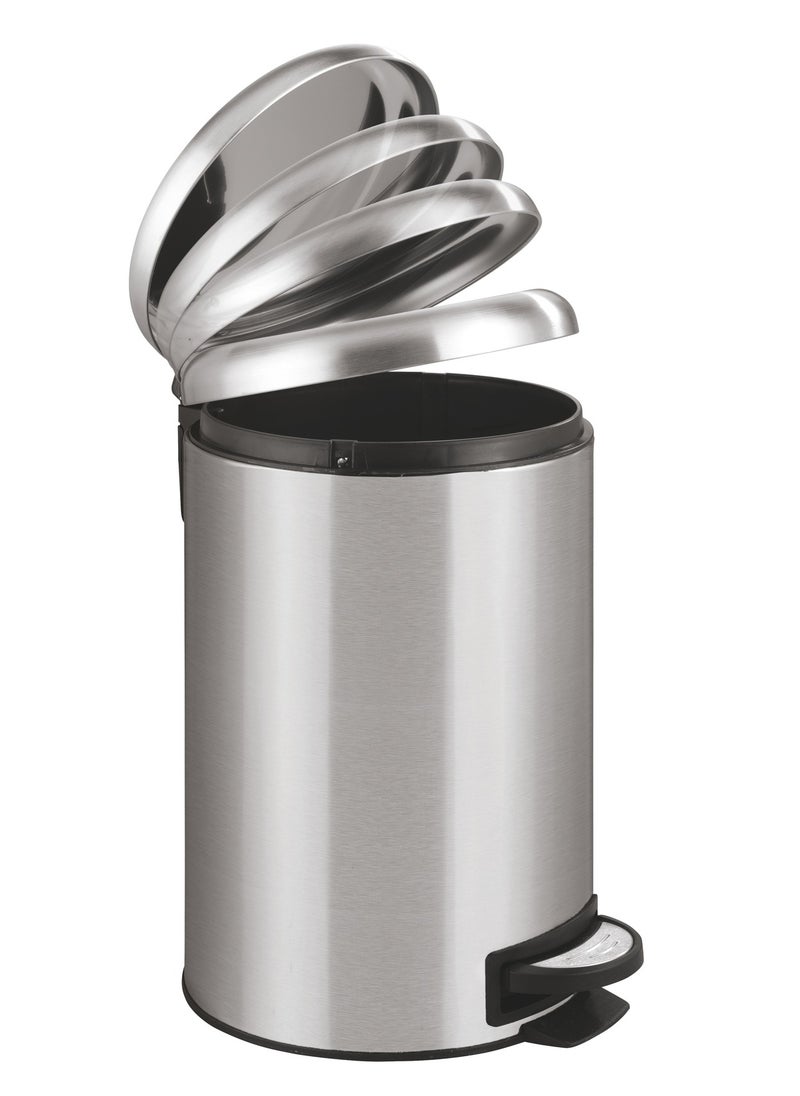Wenko - Pedal Bin Leman 12 L Silver - Image 1