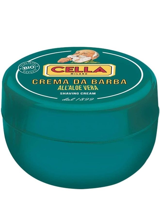 Cella Milano Cella Organic Aloe Vera Shaving Soap - 150g - Image 1