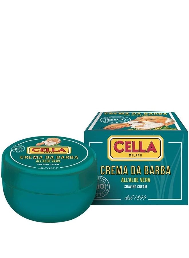 Cella Milano Cella Organic Aloe Vera Shaving Soap - 150g - Image 2