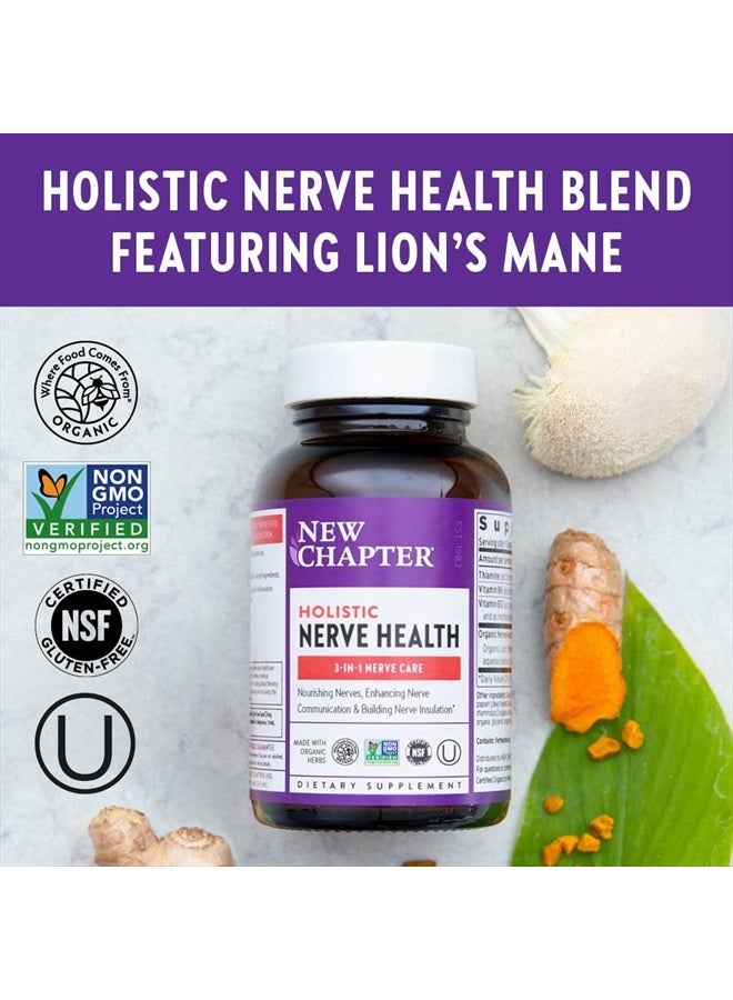New Chapter مكمل صحة الأعصاب لدعم الأعصاب 3 في 1 من الرأس إلى القدم - فيتامين ب1 يولد الطاقة للأعصاب، فيتامين ب6 يعزز التواصل العصبي، فيتامين ب12 يبني عزل الأعصاب، 30 حبة - Image 5