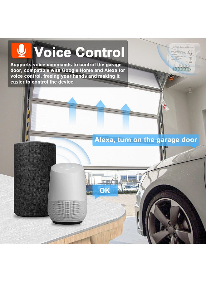 Generic - Tuya WiFi Gate Opener Intelligent Garage Door Opener Controller Mobilephone Remotely APP Control Compatible with Alexa Google Home for Voice Control - Image 1