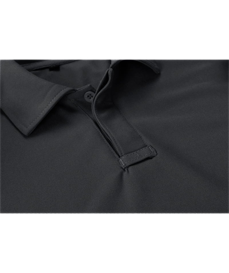 ZITY Mens Polo Shirt Short Sleeve Sports Tactical T-Shirt Athletic Golf Polos Daily Casual Stylish Collared Shirts for Men Dark Grey Large - Image 5