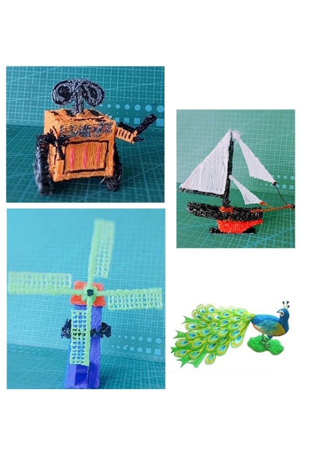 5 أمتار PLA 3D طباعة قلم مستهلكات ملونة عديمة الرائحة السلامة البلاستيكية خيوط قطر 1.75 مم للطباعة ثلاثية الأبعاد قلم، 20 قطعة، لون عشوائي - Image 5