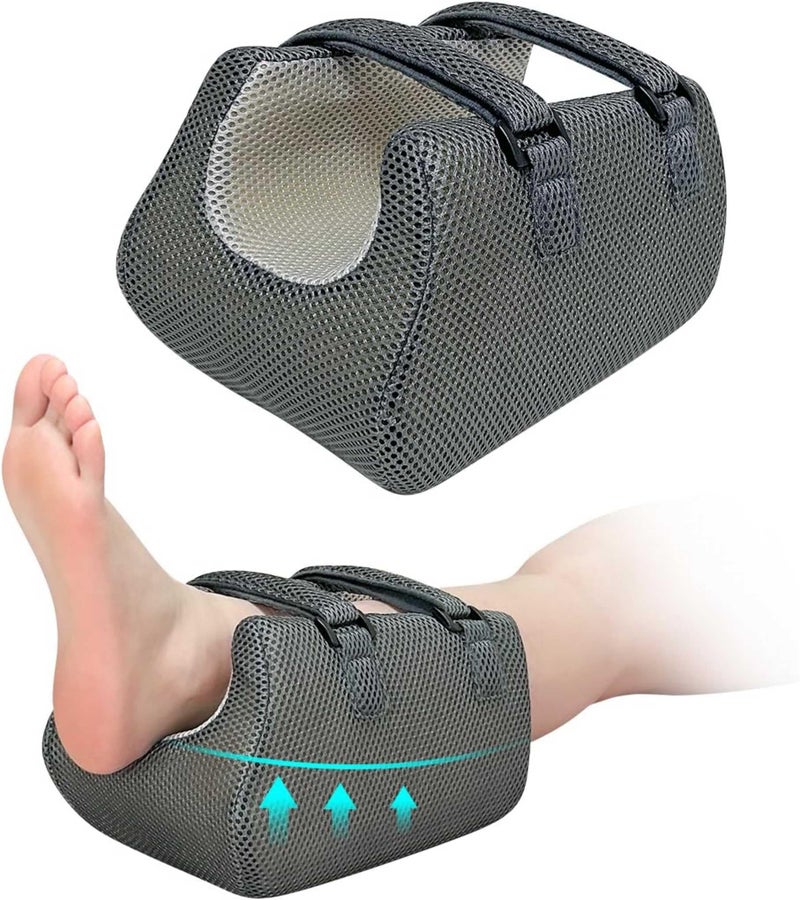 KAAMOS Heel Protector for Pressure Sores in Bed, Ankle Pillow for Pressure Relief, Bed Sores Heel Elevator Pillow, Foot Elevation Pillows for Swelling, Foam Wedge Foot Support Cushion for Bedridden Patients - Image 1