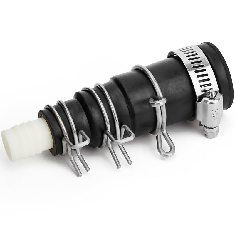 Dishwasher Drain Hose Adapter Compatible with Insinkerator Garbage Disposals Rubber Drain Connector Kit Include 1 Hose Clamp and 3 Spring Clamps