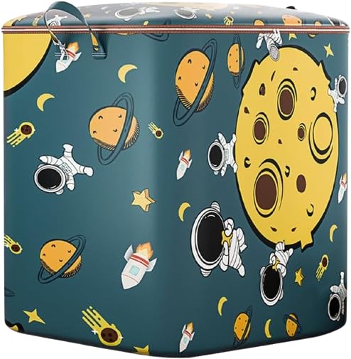 Fodgo Clothes Storage Stackable Cloth Storage Bins Foldable Cloth Organizer with Reinforced Handle for Organizing Clothing Comforter Blanket Bedding 28 Gallon ASpace - Image 1