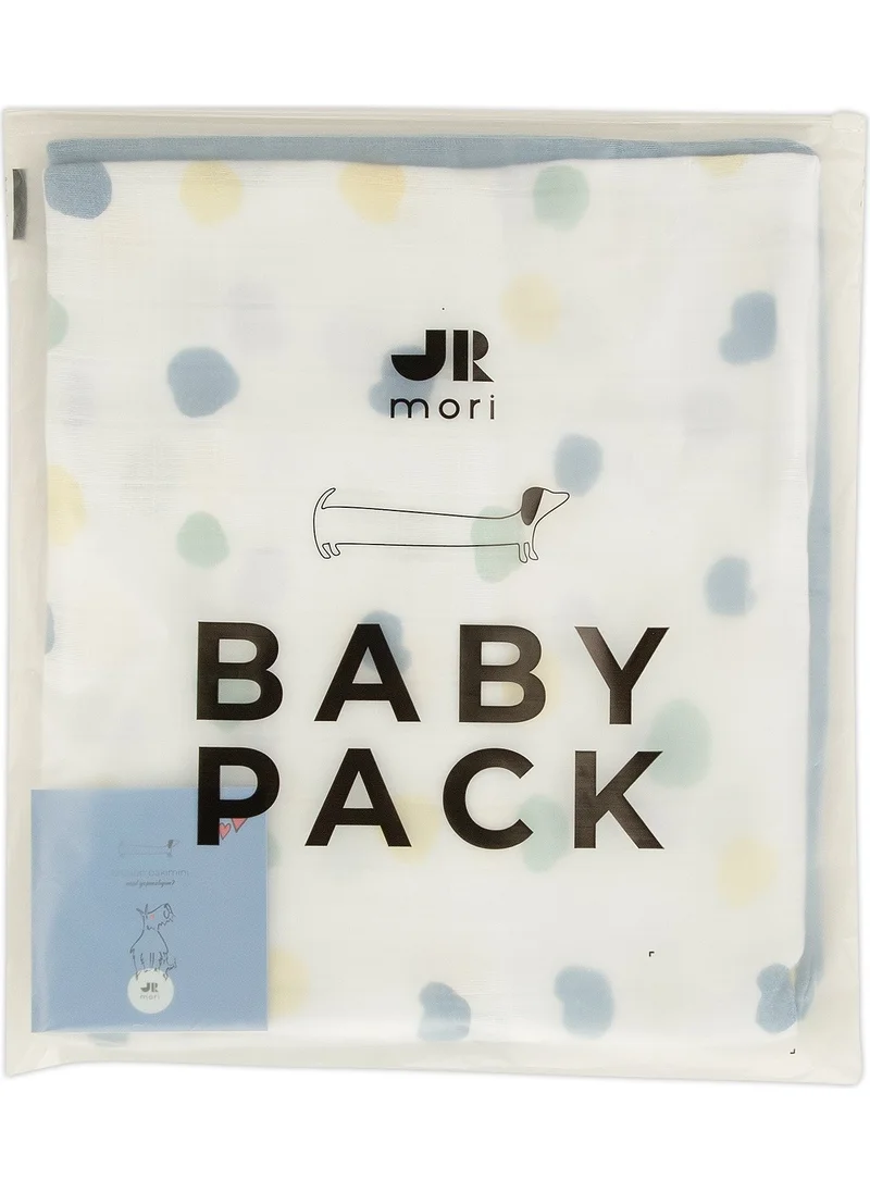Jrmori 2-Piece Polka Dot Patterned Multi-Purpose Muslin 100X100CM