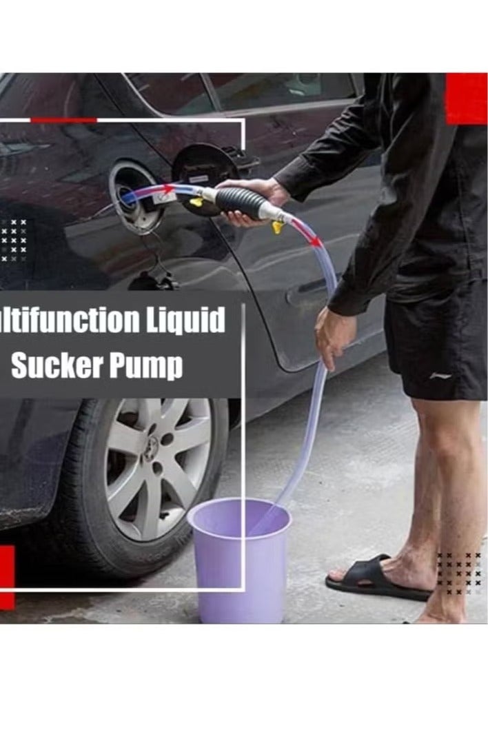 Manual Fluid Transfer Pump for Oil, Gasoline & Water – 1.5m Siphon Hose – Multi-Purpose Hand Pump for Cars & Home Use - Image 2