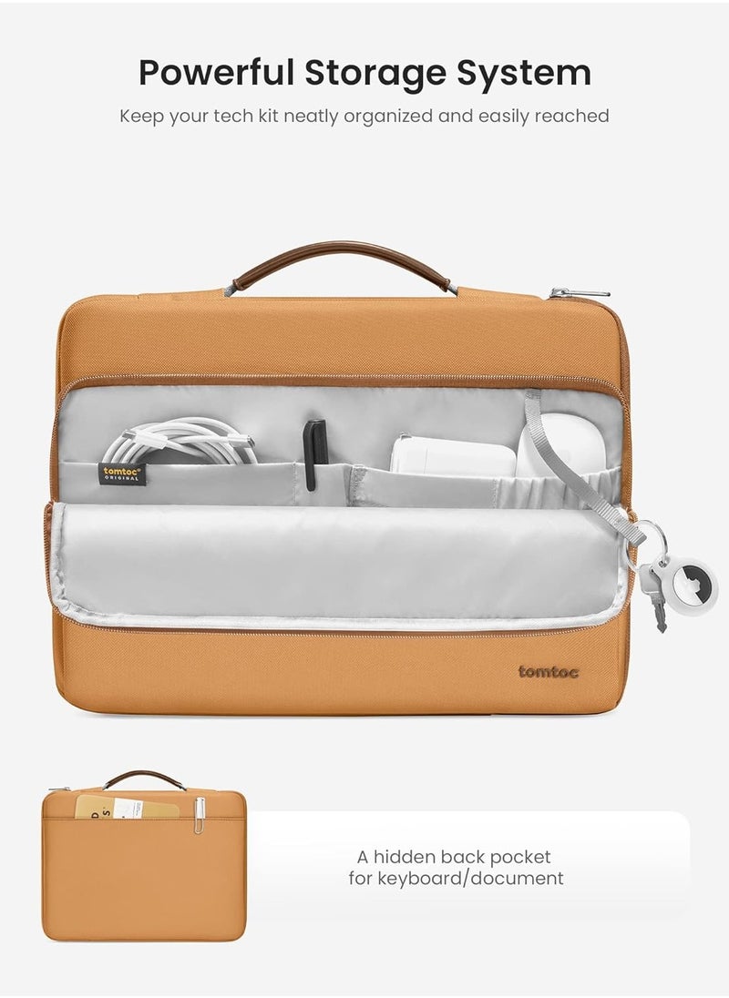 Tomtoc - Defender-A14 360 Protective Laptop Carrying Case for 14-inch MacBook Pro M3 A2992 A2918 M2/M1 Pro/Max A2779 A2442 2023-2021, 12.9-inch iPad Pro 3rd-6th Gen, Water-Resistant MacBook Bag  Eco-Friendly Sleeve - Image 1