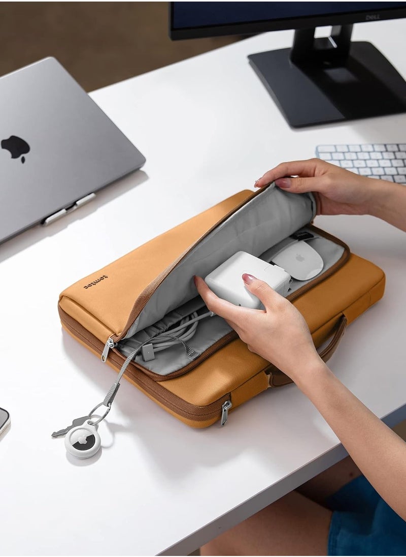 Tomtoc - Defender-A14 360 Protective Laptop Carrying Case for 14-inch MacBook Pro M3 A2992 A2918 M2/M1 Pro/Max A2779 A2442 2023-2021, 12.9-inch iPad Pro 3rd-6th Gen, Water-Resistant MacBook Bag  Eco-Friendly Sleeve - Image 1