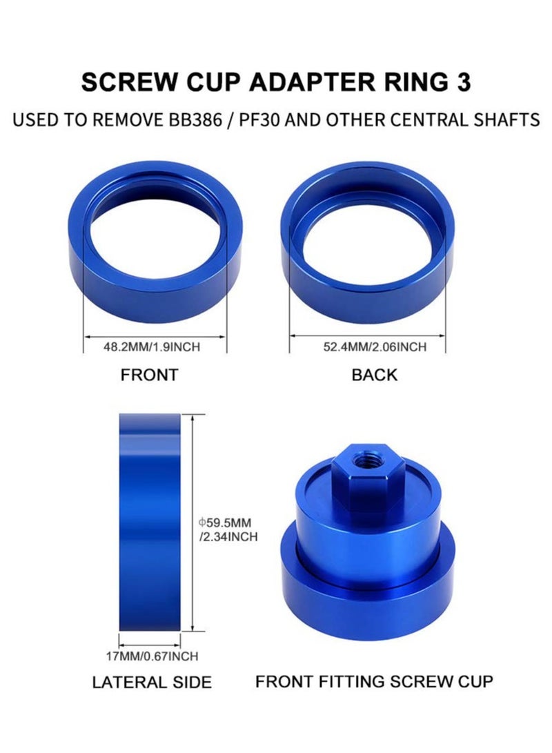 SOLARAE Professional Bicycle Bottom Bracket Install and Removal Tool Kit, Durable Bike Bottom Bracket Remover Bike Removal Tool Kit for Bb86 / Pf30 / 92/386 - Image 5