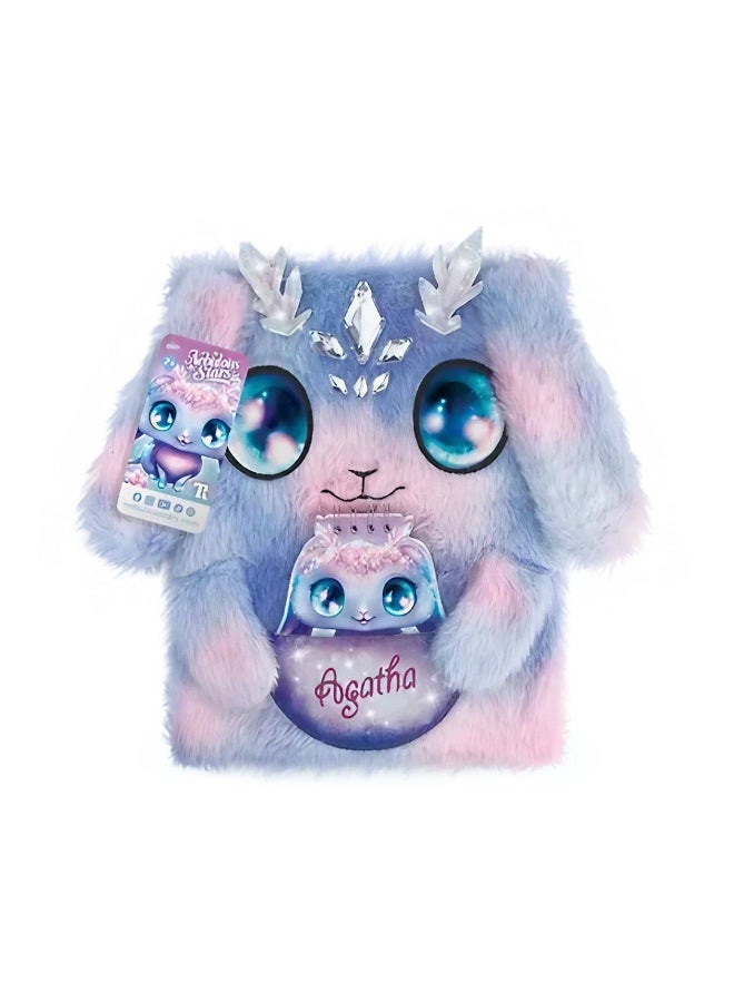 Nebulous Stars Agatha 2-in-1 Fuzzy Notebook (Paperback) - Image 1