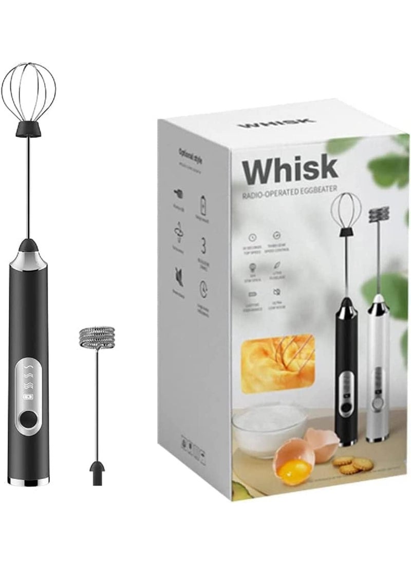 KD ZONE Milk Frother Handheld Coffee Frother Blender USB Rechargeable Electric Foam Maker Electric Coffee Beater for Cappuccino Whisker Electric Blender for Egg Milk Frother  - Image 1