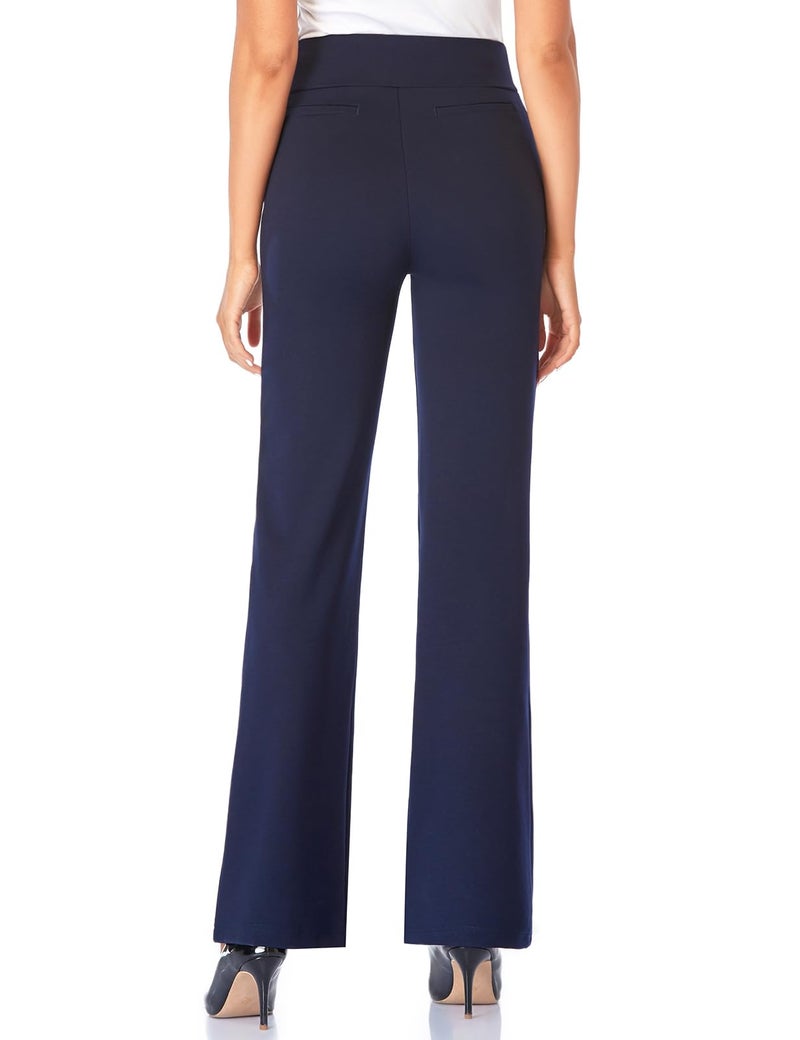 Tapata Women's 30'' High Waist Stretchy Bootcut Dress Pants Tall, Petite, Regular for Office Business Casual Navy Blue,XL - Image 5