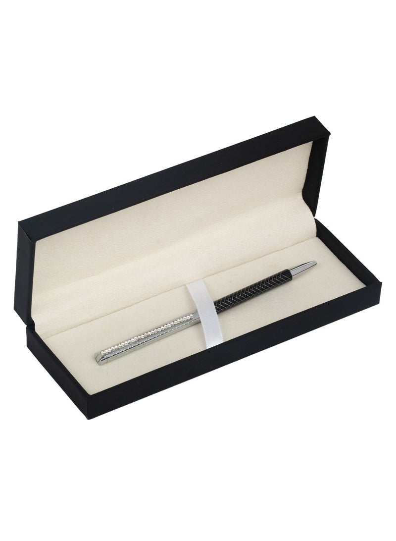 آر إس قلم RS أسود و مخطط مشبك كريستال نحيف - Image 5