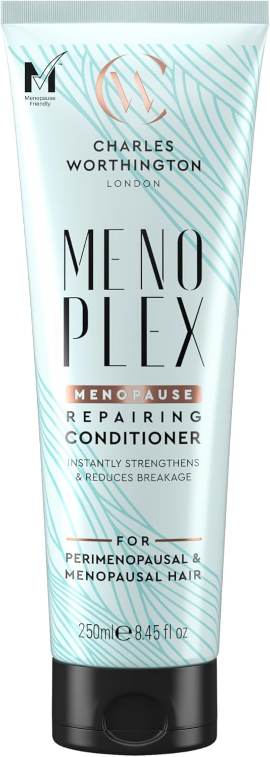 Charles Worthington MenoPlex Menopause Repairing Conditioner for Dry Dull Hair Salon Conditioner for Menopausal Hair 250ml