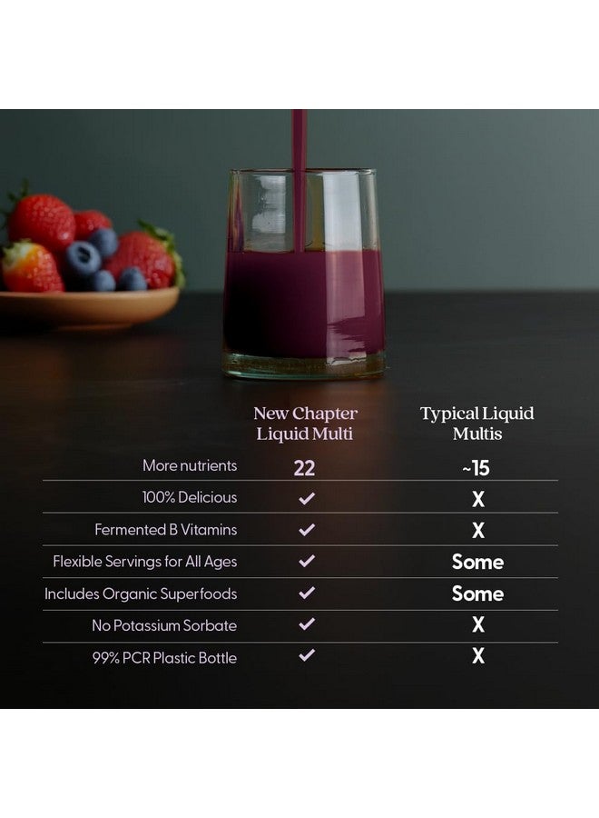 نيو تشابتر مكمل غذائي سائل متعدد الفيتامينات والمعادن من نيو تشابتر لفوائد الجسم بالكامل، متعدد الفيتامينات لذيذ 100% للبالغين والمراهقين والأطفال من عمر سنتين فما فوق، جاهز للامتصاص بشكل أسرع، بنكهة التوت المختلط، 30 أونصة - Image 5