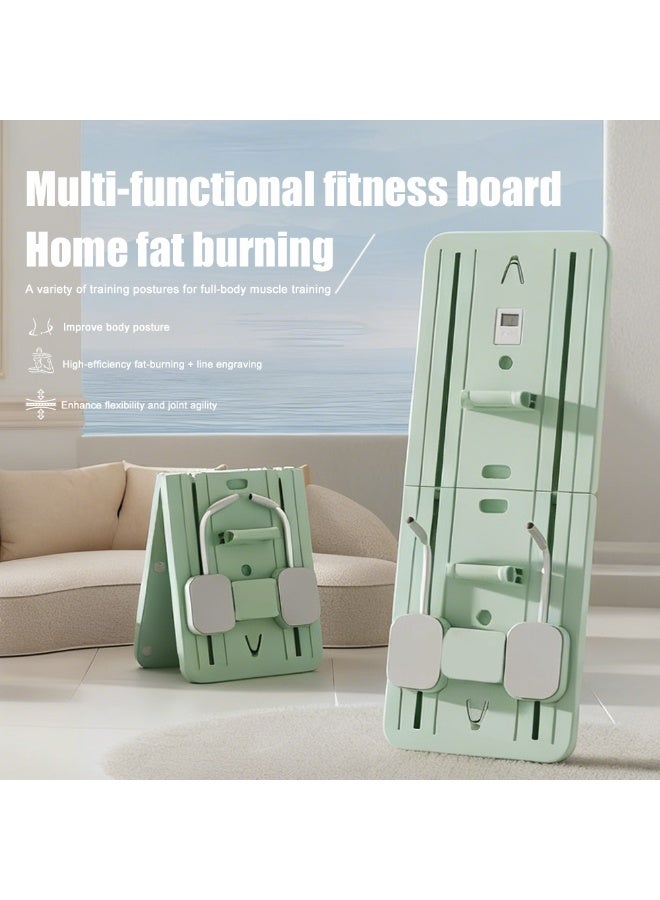 ويمكن أن تكون ألواح اللياقة البدنية لعضلات البطن الستة خضراء قابلة للطي للتمارين المنزلية - Image 1