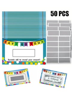 DIY Scratch Off Greeting Cards for Teachers,Win Cards Blank Certificate Gift Cards Customer Appreciation 50 Cards and Stickers Included - pzsku/ZF40F213586E77E49B7FEZ/45/_/1725089622/9dfc20f4-6cb3-4931-ba1f-e8fe487ff753