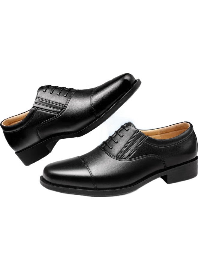 Strongman Formal Shoes For Men, Jihua 3515 Three-Joint Business Leather Shoes, Stylish And Professional Men'S Loafers, 07C1, Black, Size 42 - Image 3