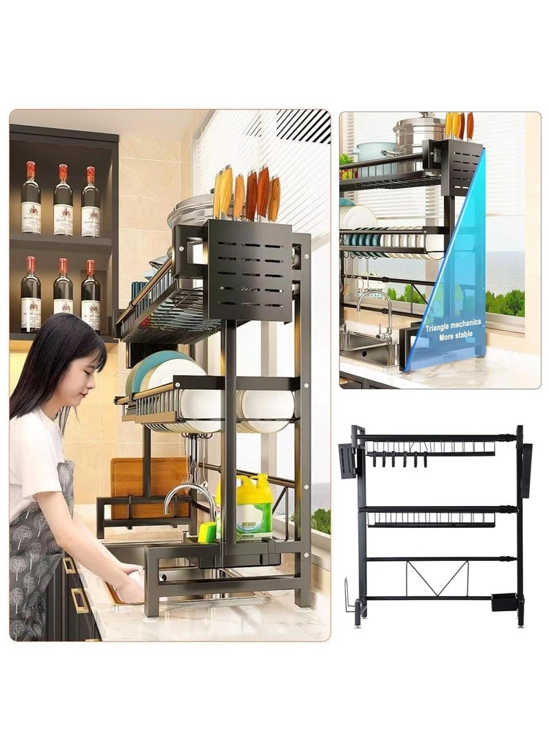 بلومنغ تايم رف تخزين مطبخ قابل للتوسيع - منظم تلسكوبي قابل للتعديل أسفل الحوض والمخزن والطاولة - رف معدني مقاوم للصدأ ومتين - Image 2